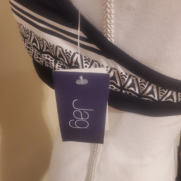 Jag Black Noir High Neck Bra/ Bikini Halter Top Criss-Cross Strap Back Size M - Picture 6 of 10